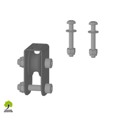 Support poulie équipé pour jeux roulant