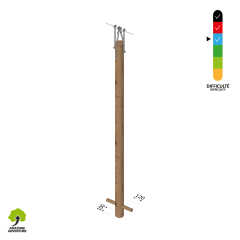 TRONC PERROQUET simple [Ø100 x 2500 mm] 