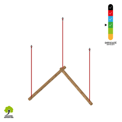 TRAPEZE ZIGZAG COMBINE corde armée